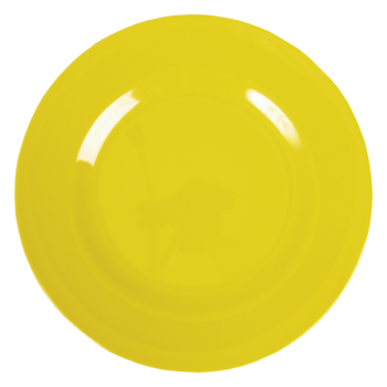 Rice Melamine Yellow Dinner Plate